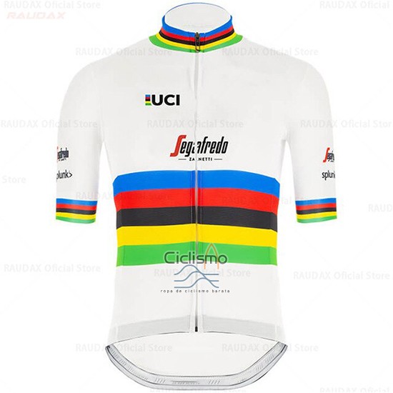Uci Mondo Campione Segafrojoo Ropa Ciclismo Culotte Corto 2020 Hombre Mangas Cortas Zanetti